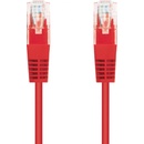 C-TECH CB-PP5-3R patch, Cat5e, UTP, 3m, červený