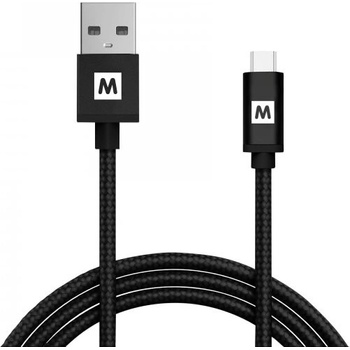 MAX MUC2200B micro USB 2.0 opletený, 2m, černý