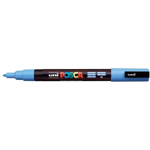 uni Декоративен маркер, 0, 9-1, 3 мм, UNI "Posca PC-3M", небесносин 284760000 (284760000)