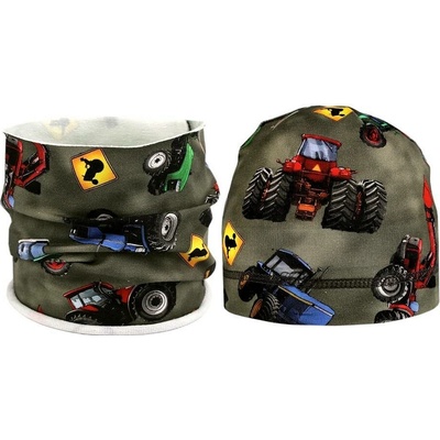 Chlapecký set čepice a nákrčník Awesome černý