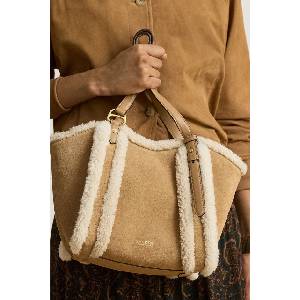 Ralph Lauren чанта tote дамска от велур (431P18713)