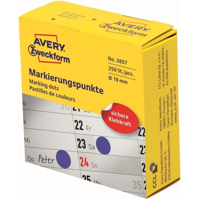 Avery Zweckform 3857 etikety 19mm tmavě modré