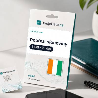 eSIM Pobřeží slonoviny 5 GB / 29 dní
