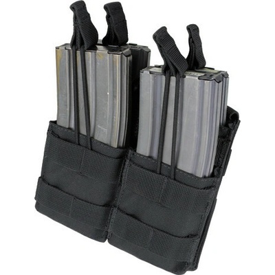 Condor Outdoor Molle dvojitá na zásobníky 4xM4 otvorená čierna