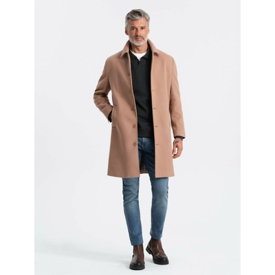 Ombre Clothing Мъжко едноредно палто с яка и долнище Ombre Clothing Ombre Clothing | Kafyav | МЪЖЕ | XL