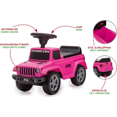 JAMARA Detské odrážadlo Jeep Gladiator ružové