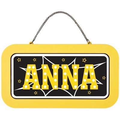 Neonová cedulka se jménem - Anna