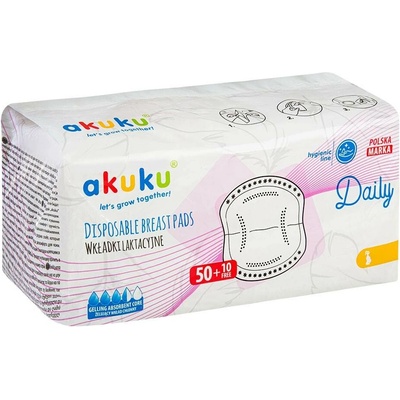 Akuku Laktačné prsné vložky 60 ks