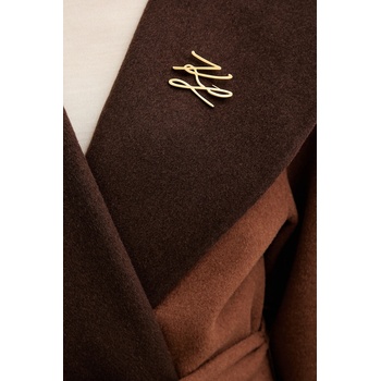 KARL LAGERFELD Двулицево палто с вълна Karl Lagerfeld (B1W15038)