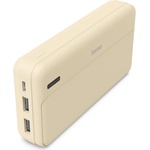Hama Външна батерия "Pocket 20", 20000 mAh, Изходи: 2x USB-A, бежов (HAMA-201775) - pcbuild