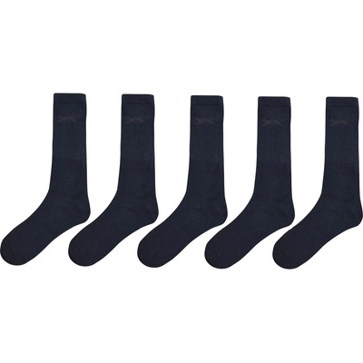 Slazenger Мъжки чорапи Slazenger 5 Pack Crew Socks Mens Size 7-11 - Black