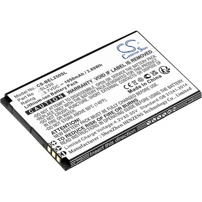 Cameron Sino Li-Ion батерия (3, 7 V / 1050 mAh, съвместима с Bea-fon SL250) BLACK CS-BEL250SL (CS-BEL250SL)