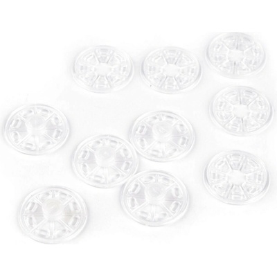 Plastové patentky / stiskací knoflíky Ø25 mm Varianta: 1 transparent, Balení: 5 pár 26513/152917/82855
