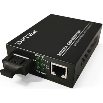 DPTEK DK-MC-GS-20, Гигабитов медия конвертор, Сингъл мод, 1310 nm, 20 км (DK-MC-GS-20)