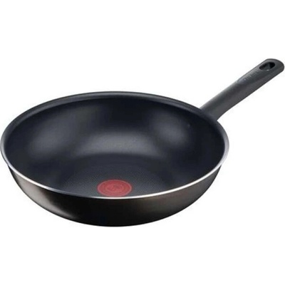 Wok EARLY PLUS B5681983 28 cm, černá, hliník, Tefal