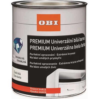 OBI Premium Univerzální 0,75 l bílá vysoký lesk