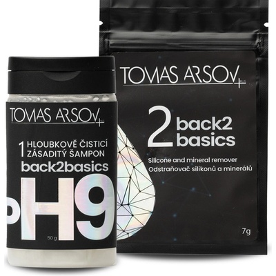 Tomas Arsov BACK2BASICS šampón 50 g+ odstranovač silikonů a minerálu 5 g dárková sada – Zboží Dáma