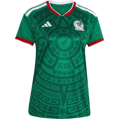 adidas Дамска футболна фланелка Adidas Mexico Home Shirt World Cup 2026 Womens - Green/White