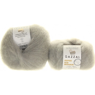 Gazzal Super Kid Mohair 64434 světle šedá