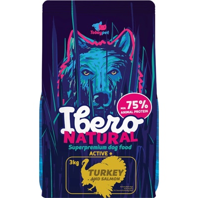 Ibero Natural Adult Dog Active Plus Turkey & Salmon 3 kg