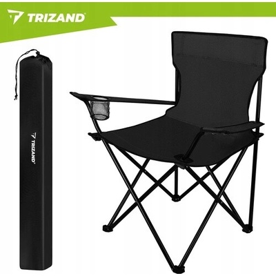 Trizand Stolička na rybárčenie a turistiku čierna