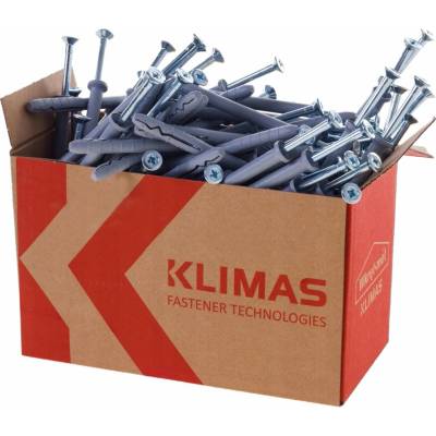 Klimas Zatloukací hmoždinky Klimas Wkręt-Met SM 8X160 4,9X165 rychlomontážní balení 100 ks