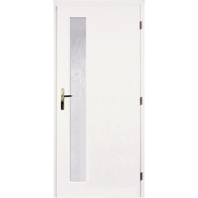 VERTE PORTA Dveře vnitřní BASIC lakované LIFT sklo činčila bílé pravé š. 80 cm