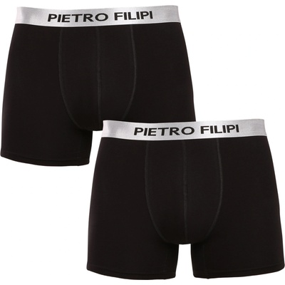 Pietro Filipi Комплект от два - мъжки боксерки Pietro Filipi черни Metalic silver Pietro Filipi | Cheren | МЪЖЕ | L