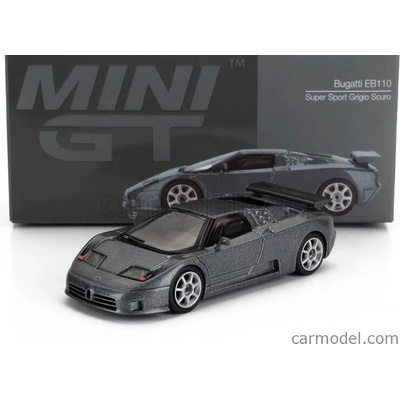 MINI GT Bugatti EB110 Super Sport Grigio Scuro 1:64