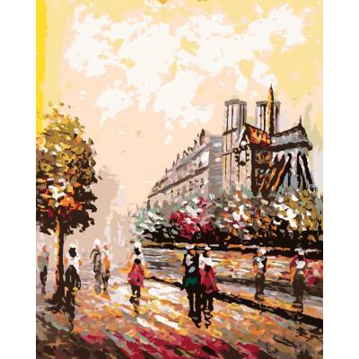 zuty Malování Podle Čísel Překrásná Paříž 80 x 100 Cm Plátno