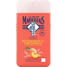 Le Petit Marseillais Extra Gentle Shower Gel Organic White Peach & Organic Nectarine hydratační a osvěžující sprchový gel 250 ml pro ženy