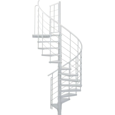 Minka STAIRS Kovové točité schodisko Spino Smart biele pr. 120 cm