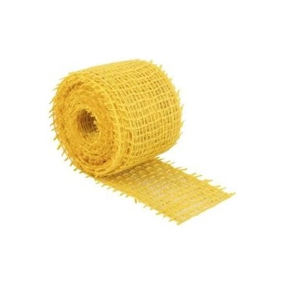 Jutový dekoračný opasok - 3m x 4 cm - žltá