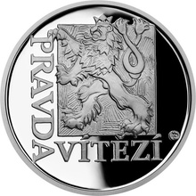 Česká mincovna Stříbrná medaile Latinské citáty Veritas vincit Pravda vítězí proof 1 oz