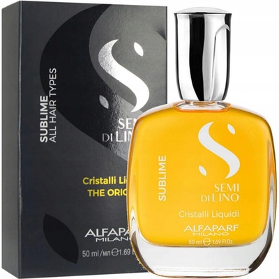 Alfaparf Milano Semi di Lino Sublime Cristalli sprej na vlasy na lesk a hebkosť vlasov 50 ml