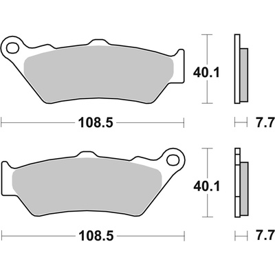Sada brzdových platničiek, vždy 4 kusy v sade BREMBO 07BB0306