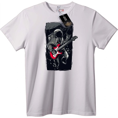 NOONEBRAND Тениска с астронавт рок звезда - 3XL, Black
