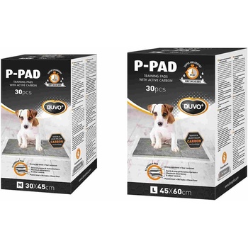 Duvoplus P-PAD Carbon large- Високо абсорбиращ памперс подложка за кучета , 45/60 см - 30 броя