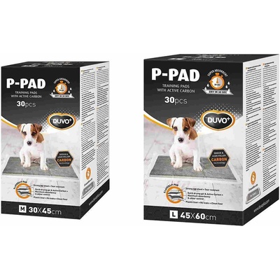 Duvoplus P-PAD Carbon large- Високо абсорбиращ памперс подложка за кучета , 45/60 см - 30 броя