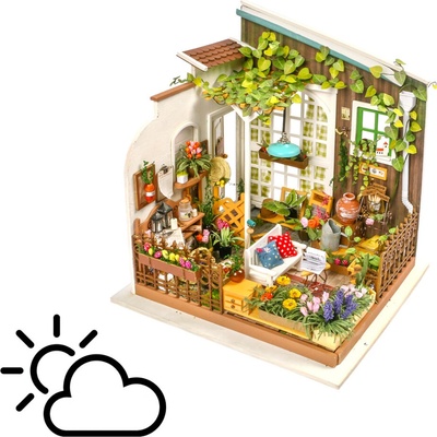 ROBOTIME Rolife DYI House: Millerova zahrádka s LED osvětlením