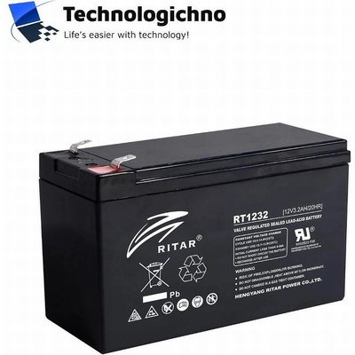 Ritar Оловна батерия RITAR RT1232 12V/3.2Ah терминал2 (RITAR-RT1232)
