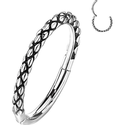Šperky4U piercing kruh segment K01071ST-1212