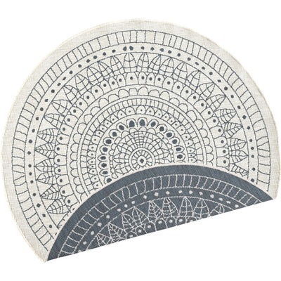 Hanse Home Сив и кремав килим за открито , ⌀ 140 cm Porto - NORTHRUGS (103143-140)