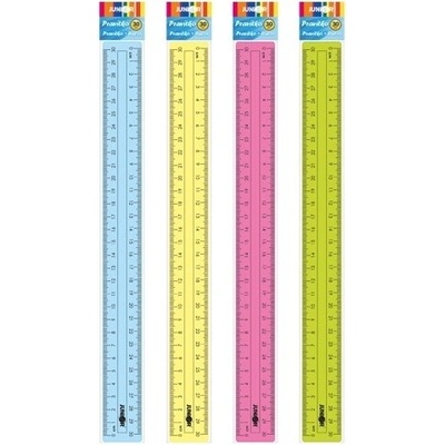 Junior XG72 C pravítko plastové transparentné rôzne farby 30cm