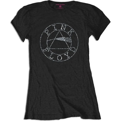 Pink Floyd Circle Logo Black S Дамски Риза (PFTS91LB01)