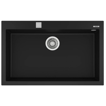 Teka Мивка Teka ForSquare 72.40 TG, Гранит, Авт. клапан, За шкаф, 80 см, Черен (115230000)