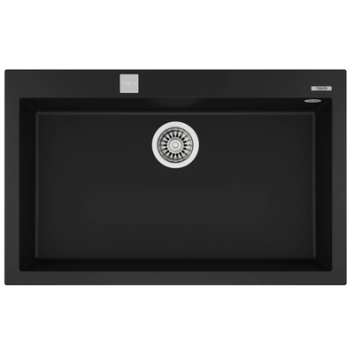 Teka Мивка Teka ForSquare 72.40 TG, Гранит, Авт. клапан, За шкаф, 80 см, Черен (115230000)