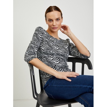 Orsay Бяло-черна дамска тениска с десен ORSAY Orsay | Cheren | ЖЕНИ | XS