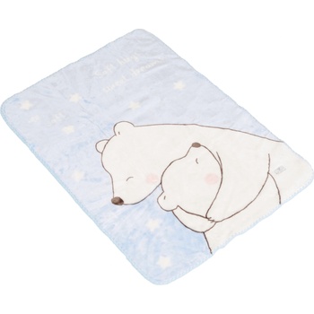 Cangaroo Бебешко одеяло Cangaroo - Softy Sweet hugs, 80 х 110 cm, синьо (111879)