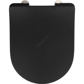 WENKO 23827100-WC седалка SEDILO 45, 2x36, 2 cm черна/сребриста (WE0662)